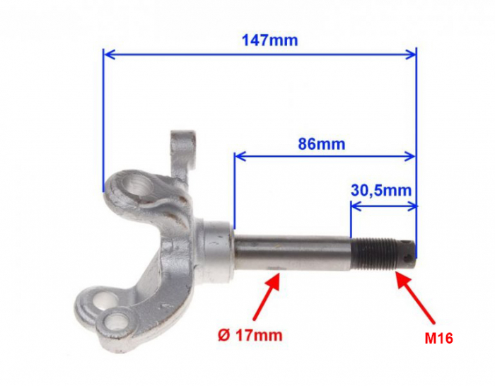 Fuzeta stanga fata SHINERAY ATV150 [2]