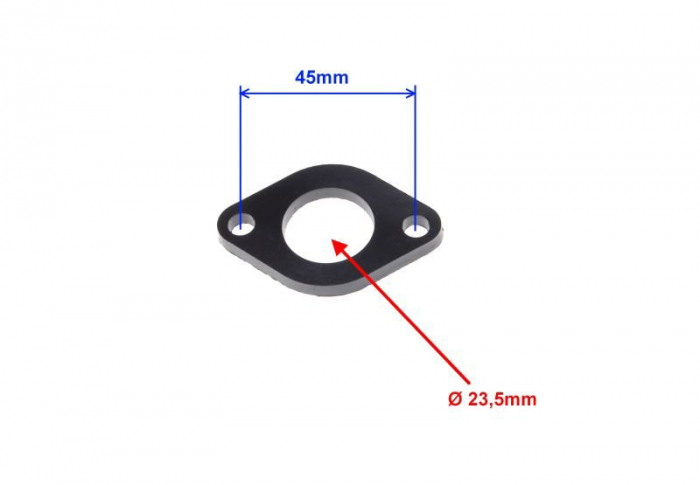 Garnitura flansa admisie carburator, interior 23.5mm [2]