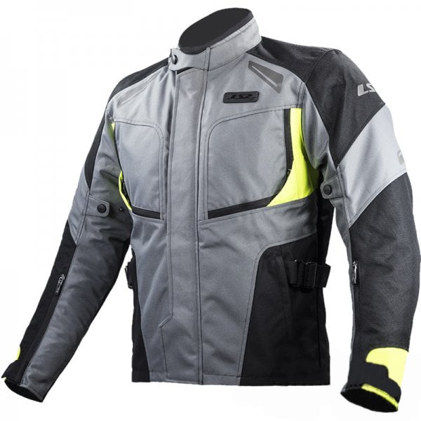 Geaca moto atv man, LS2 PHASE, culoare gri negru galben, marime 4XL