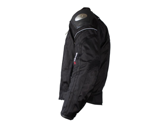 Geaca moto textila scurta PGS 12-13-2750, protectii coloana, coate si umeri, culoare negru, marime XL [2]