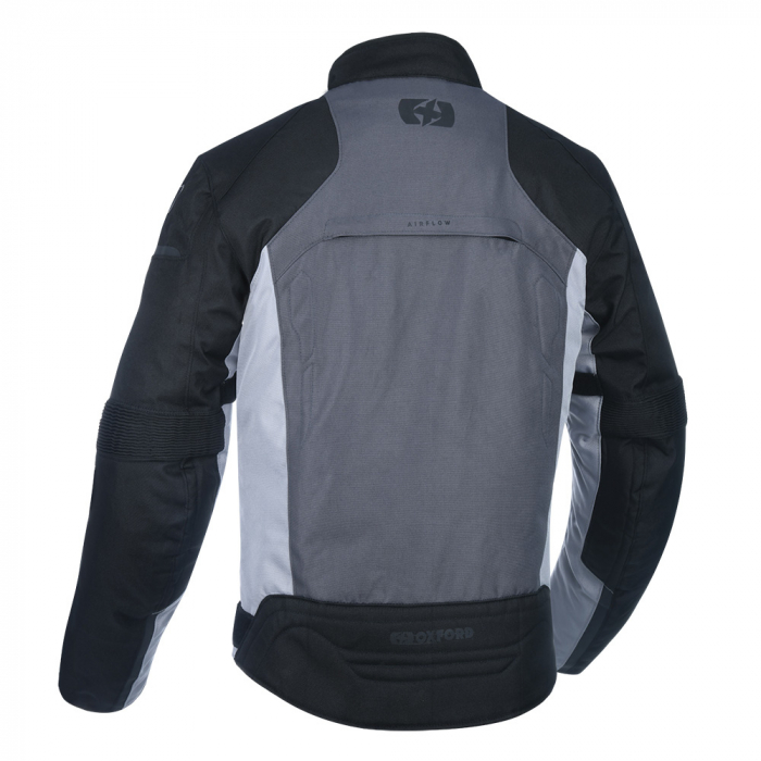 Geaca textila Oxford Delta 1.0, negru/gri/rosu, S [2]