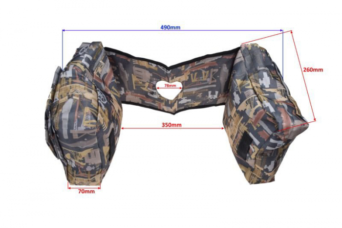 Geanta pentru atv, prindere pe rezervor MT-1 camouflage [2]