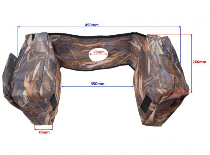 Geanta pentru atv, prindere pe rezervor MT-1 camouflage, model cu frunze [2]