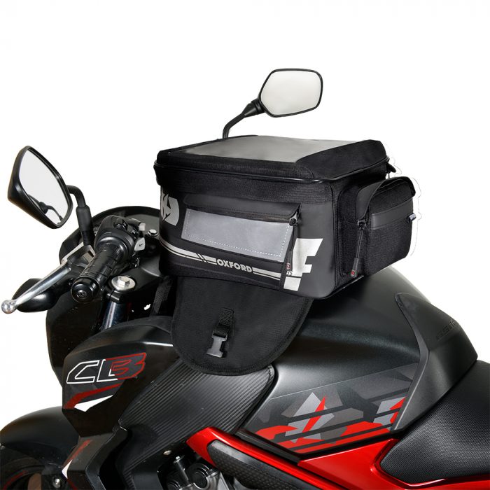 Geanta rezervor Oxford F1, 35L, buzunar telefon/GPS/harta, prindere magnetica, negru [2]
