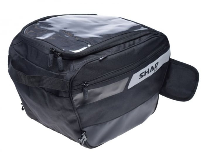 Geanta textila SHAD 27 x 26 x 38 cm, bagaje 25L, pentru scutere, culoare negru