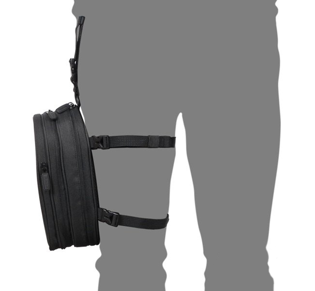 Geanta textila SHAD 2L, prindere pe picior, culoare negru [4]