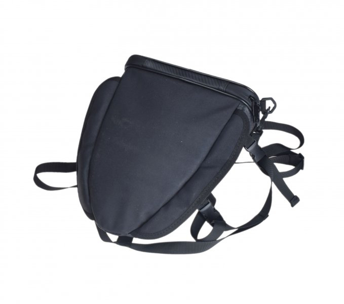 Geanta textila WMX, prindere pe picior, logo rosu, culoare negru [3]