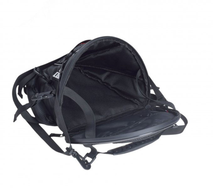 Geanta textila WMX, prindere pe picior, logo rosu, culoare negru [4]