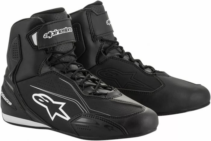 Ghete Alpinestars Faster-3, culoare negru alb, marime 42.5