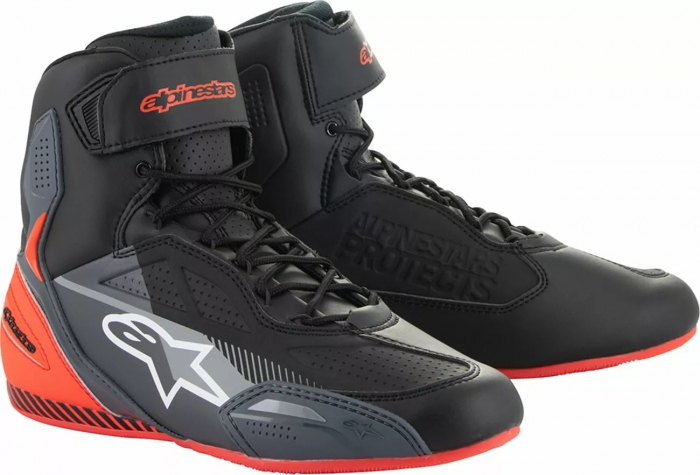 Ghete Alpinestars Faster-3, culoare negru rosu gri, marime 42