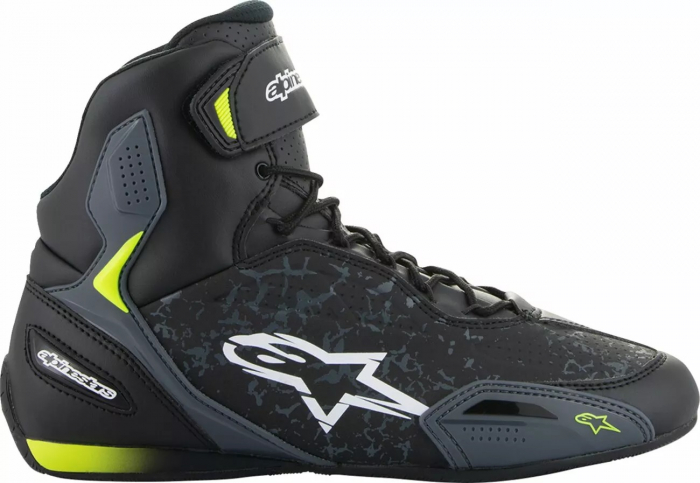 Ghete Alpinestars Faster-3, culoare negru/verde fluo, marime 40.5 [2]