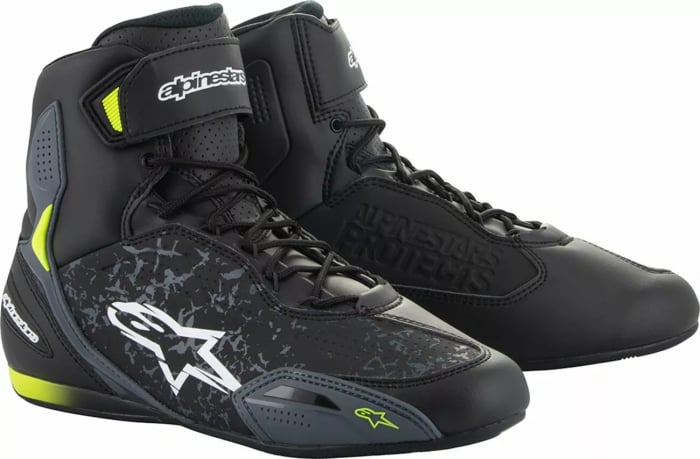 Ghete Alpinestars Faster-3, culoare negru verde fluo, marime 41