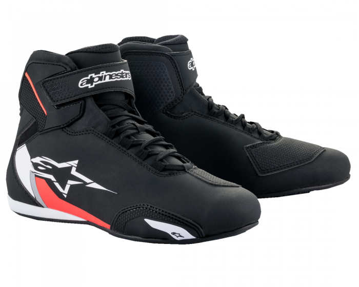 Ghete Alpinestars Sektor, culoare negru rosu alb, marime 8 40.5