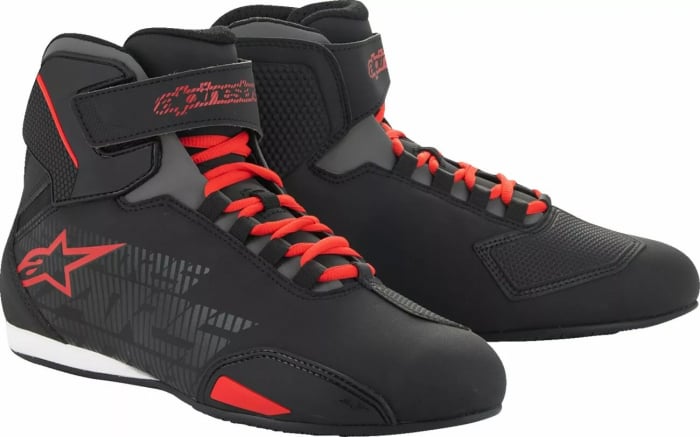 Ghete Alpinestars Sektor, culoare negru rosu, marime 45.5