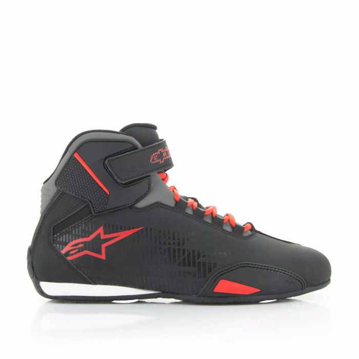 Ghete Alpinestars Sektor, culoare negru/rosu, marime 43.5 [3]