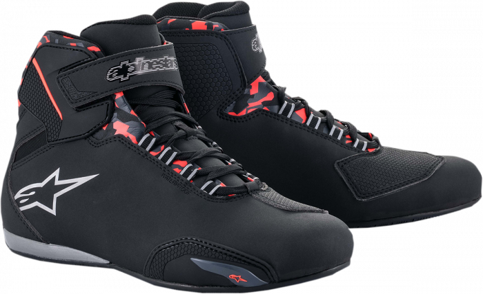 Ghete Alpinestars Sektor WP, culoare negru gri rosu, marime 12.5 46