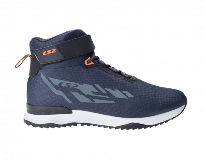 Ghete moto LS2 ACRUX, marime 44, culoare negru/albastru/portocaliu [3]