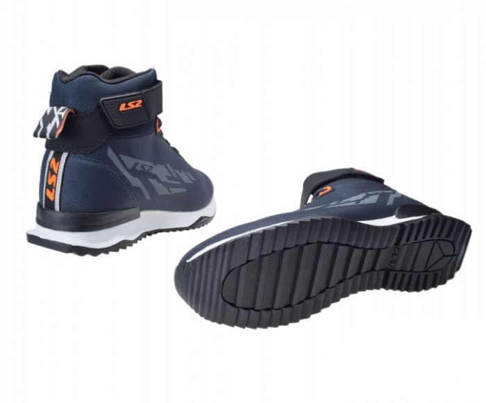 Ghete moto LS2 ACRUX, marime 44, culoare negru/albastru/portocaliu [2]