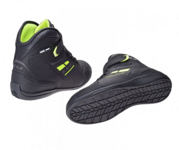 Ghete moto LS2 Garra Man Boots WP, marime 43, culoare negru/verde [2]