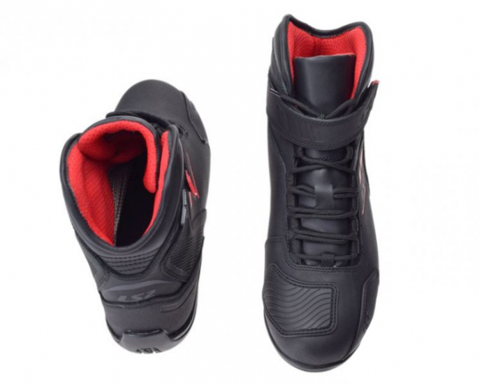 Ghete moto LS2 Garra Lady WP, culoare negru/rosu, marime 37 [3]
