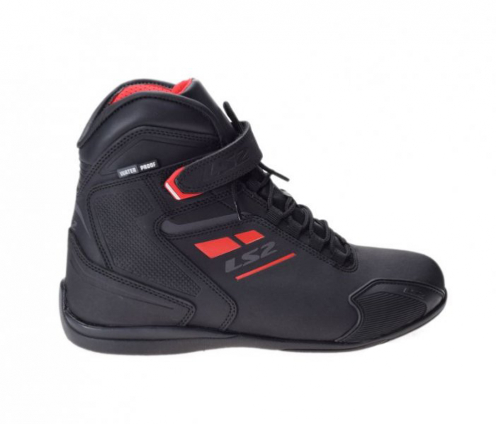 Ghete moto LS2 Garra Lady WP, culoare negru/rosu, marime 37 [4]