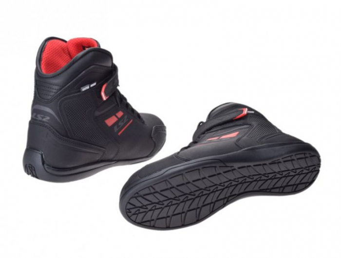 Ghete moto LS2 Garra Lady WP, culoare negru/rosu, marime 37 [2]