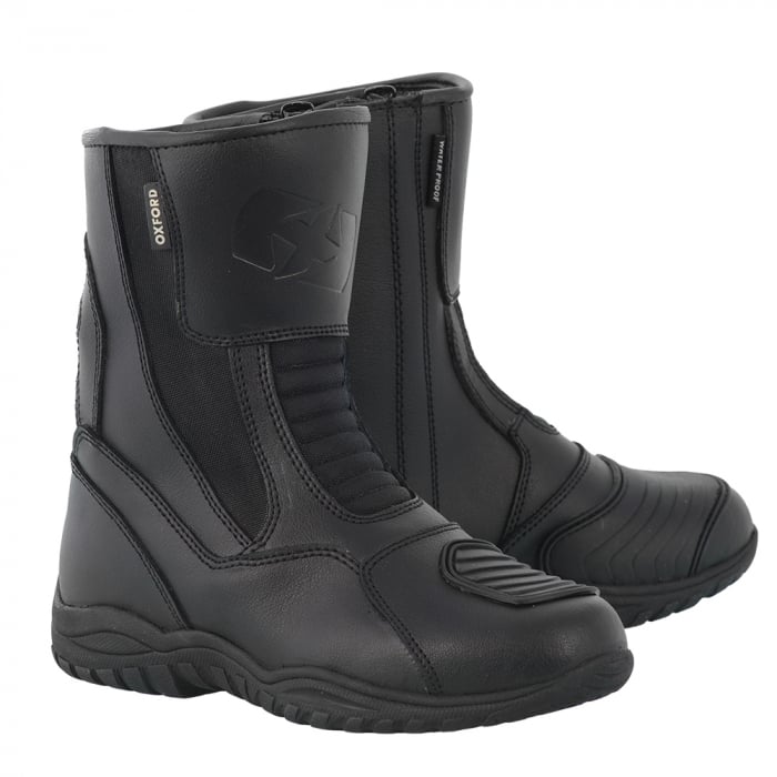 Ghete moto piele Oxford Hunter Boots, negre, 43