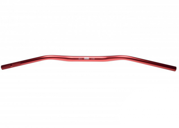 Ghidon enduro/atv aluminiu, prindere 28,5mm, echivalent Renthal H839, culoare rosu [3]