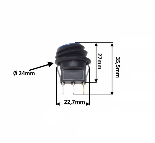 Intrerupator 2 pozitii,universal 20A12V DC,rezistent la apa [2]