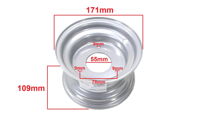 Janta ATV 6", 3 prezoane, culoare argintiu [2]