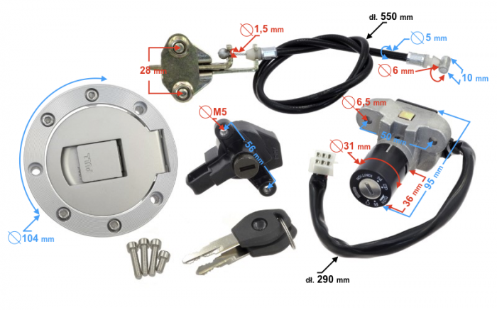 Kit contact, buson rezervor si inchidere sa, Barton Fr50, Euro5 [5]