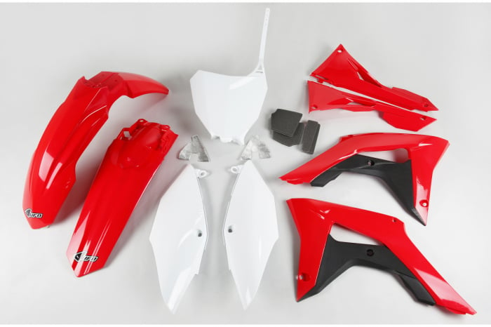 KIT Plastice Honda CRF 250R 2018-2021, CRF 450R 2017-2020 Culoare OEM rosu alb