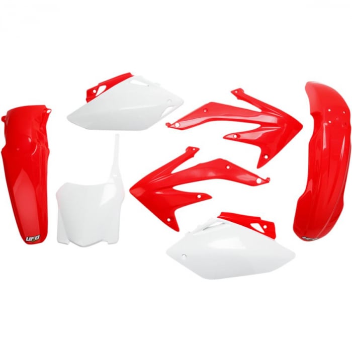 Kit plastice Honda CRF450 2008, alb rosu, culoare OEM