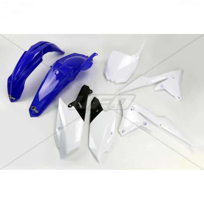 Kit plastice Yamaha YZF 250-450 2014, albastru alb, culoare OEM