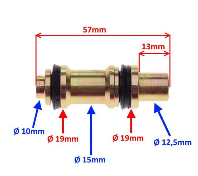 Kit reparatie pompa frana spate, moto & atv [2]