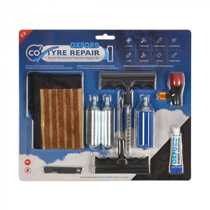 Kit reparatie vulcanizare roti tubeless, cu saculet depozitare