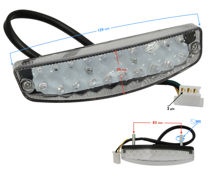 Lampa stop spate universala LED [2]