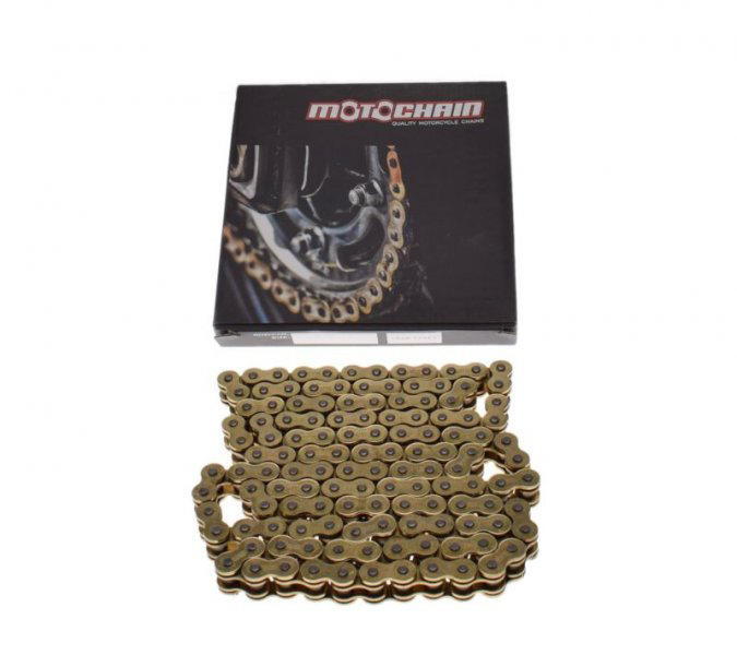 Lant moto/atv 520, X-Ring, 130 zale, culoare auriu [2]