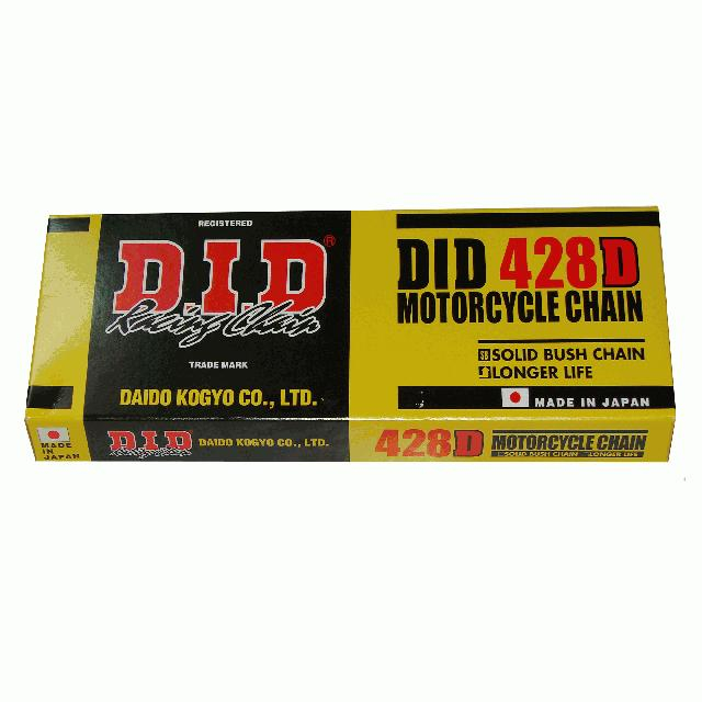 Lant transmisie DID428D-132 zale, fara O-ring, pentru motociclete 125cc