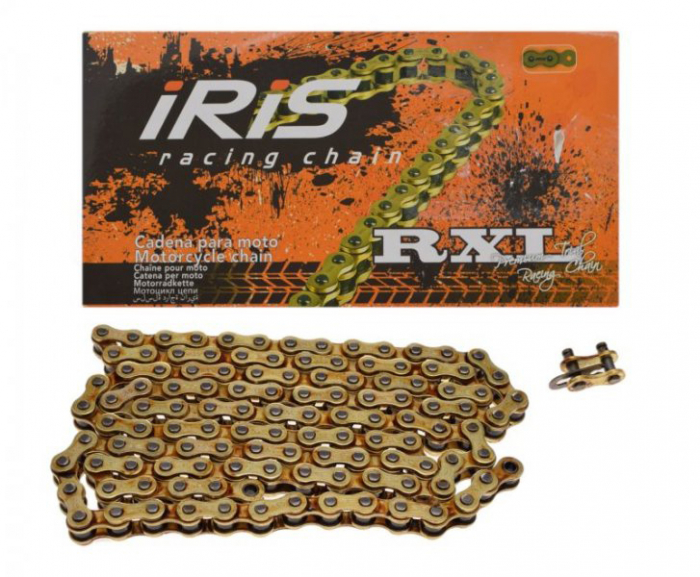 Lant transmisie Iris, pas 520, zale 120L, culoare auriu