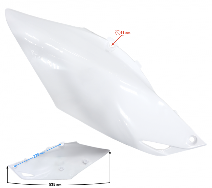 Laterala spate dreapta, Barton Motors NXT300, culoare alb [2]