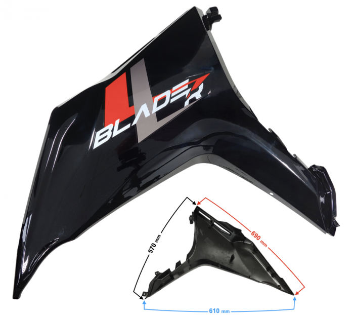 Laterala spate stanga, Blade R, culoare rosu [3]