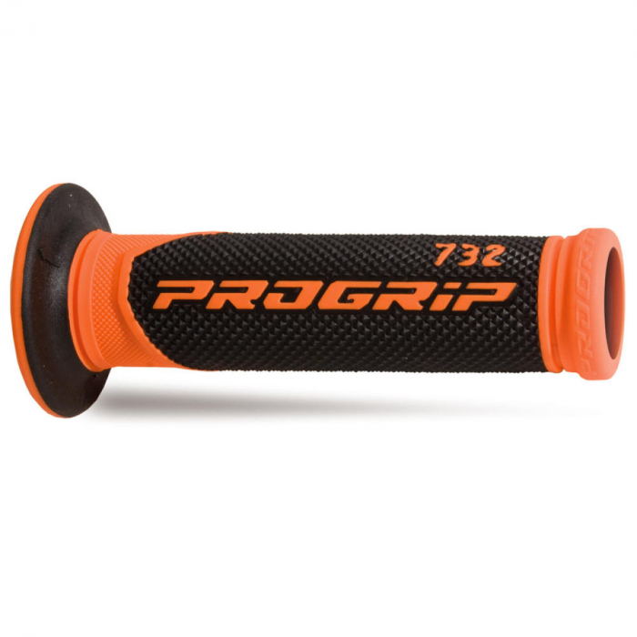 Mansoane Progrip 732- capat deschis; ghidon 22mm; L 125mm Culoare Negru Portocaliu fosforescent