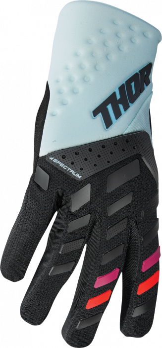 Manusi atv/cross dame Thor Spectrum, culoare negru/alb menta, marime L [2]