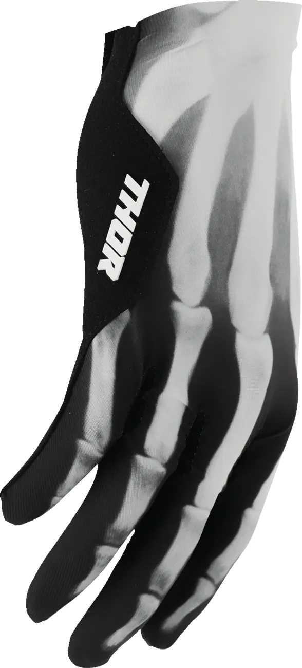 Manusi atv/cross Thor SportMode X-Ray, culoare alb/negru, marime XS [2]