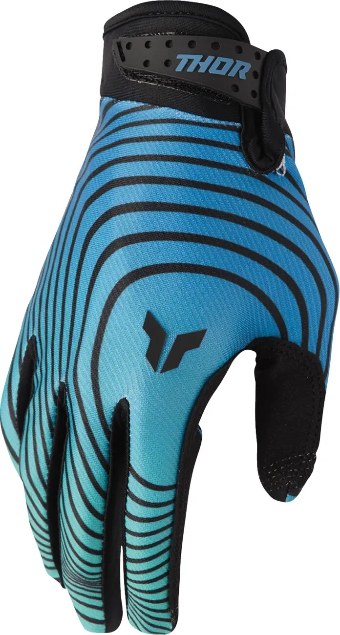 Manusi atv cross Thor Launchmode Identity, culoare albastru negru, marime L