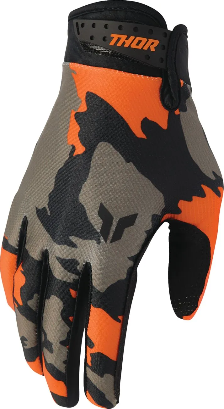 Manusi atv cross Thor Launchmode Hunter, culoare gri portocaliu, marime XS Echipamente