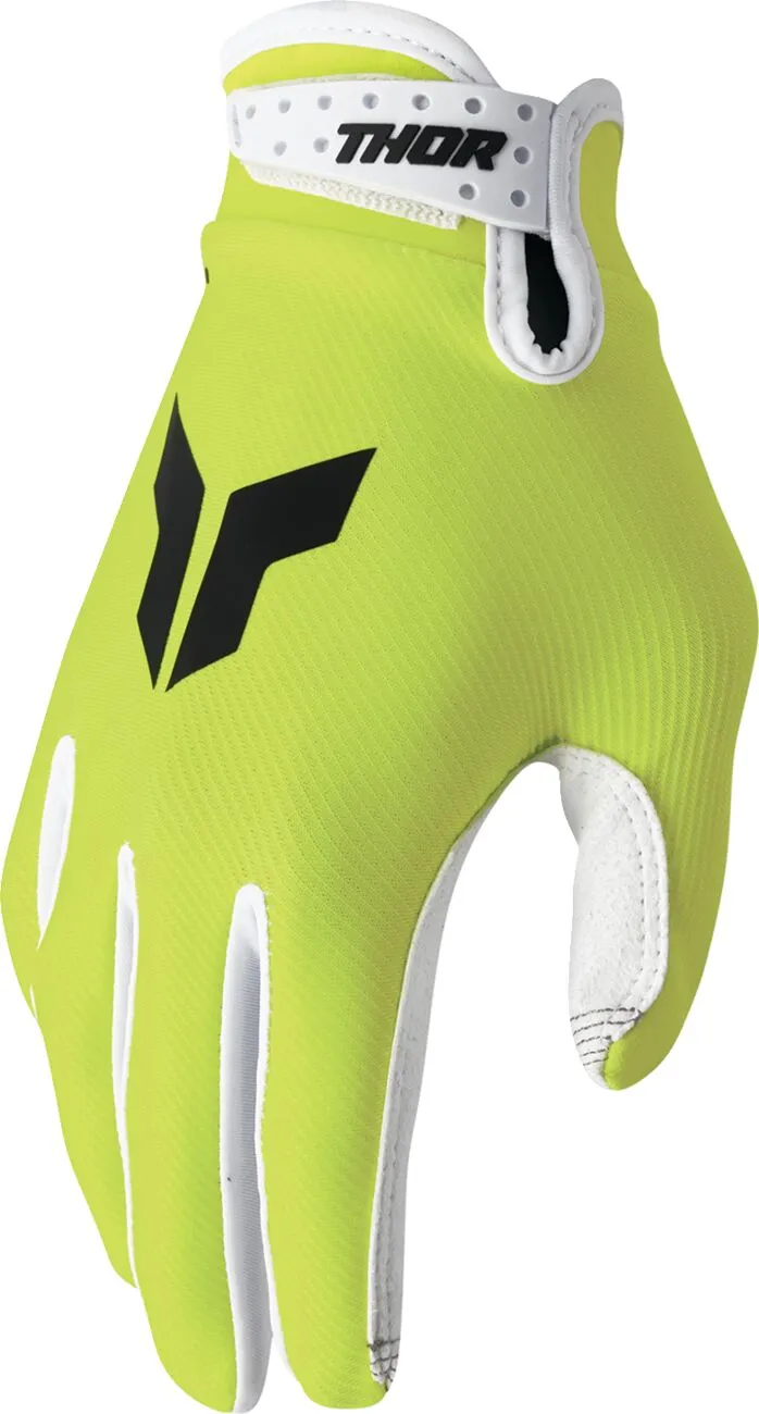 Manusi atv cross Thor Launchmode Acid, culoare verde alb, marime L Echipamente