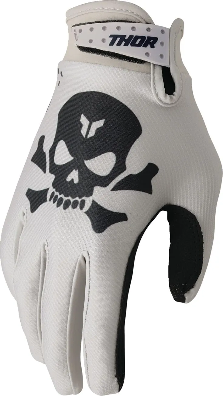 Manusi atv cross Thor Launchmode Sand, culoare gri negru, marime S Echipamente