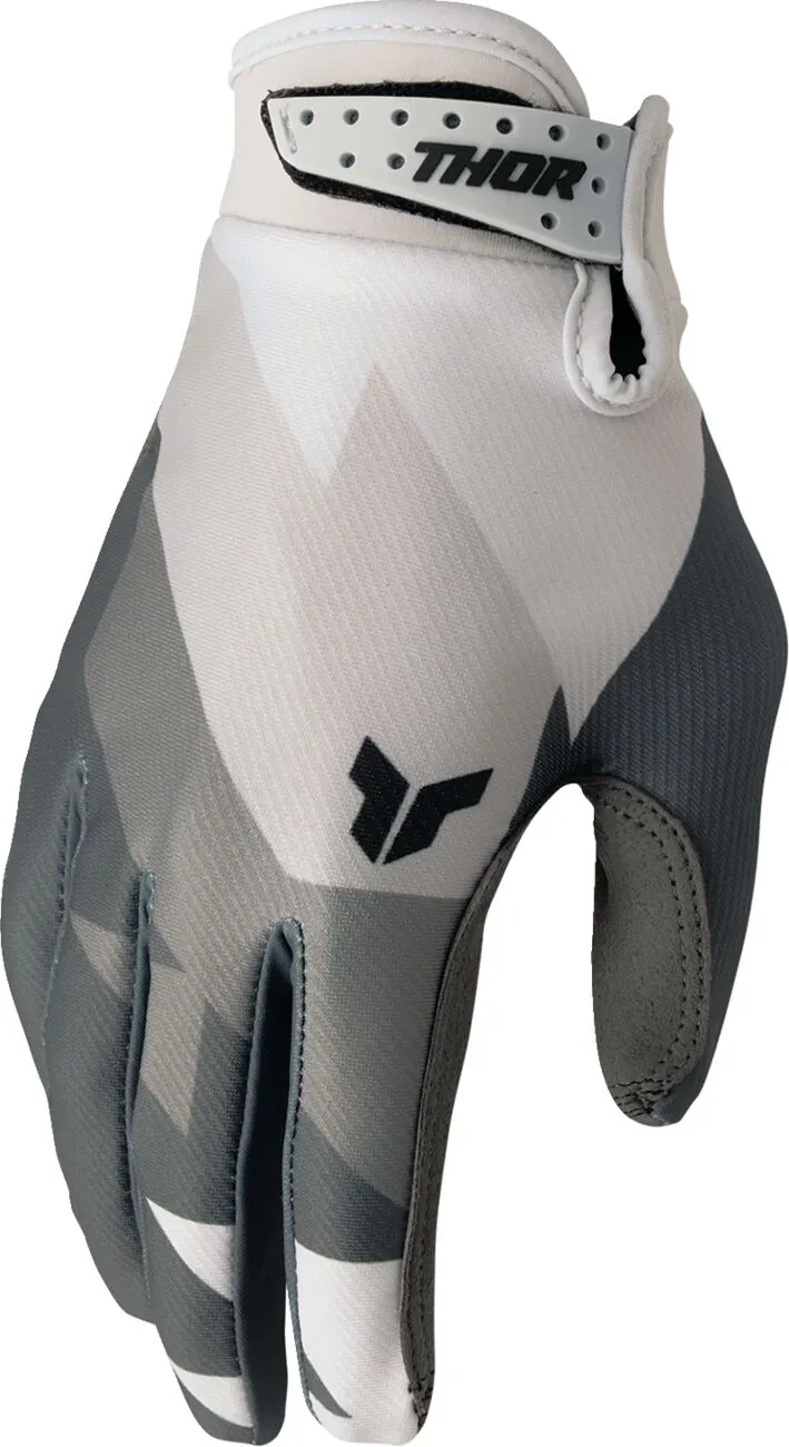 Manusi atv cross Thor Launchmode Brave, culoare gri alb, marime XS Echipamente